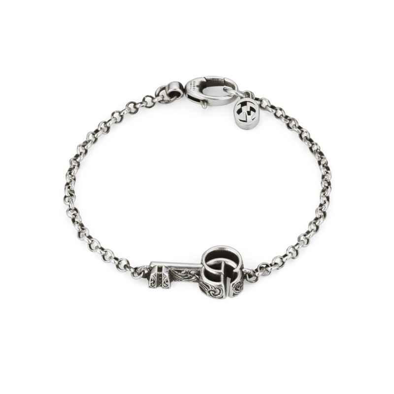 BRACCIALE CON CHIAVE CON DOPPIA G 18 UOMO-DONNA GUCCI GG MARMONT BRACCIALE CON CHIAVE CON DOPPIA G 18 UOMO-DONNA GUCCI GG MARMONT