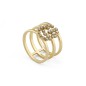 ANELLO ORO GIALLO DIAMANTI 14 DONNA GUCCI GG RUNNING