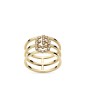 ANELLO ORO GIALLO DIAMANTI 14 DONNA GUCCI GG RUNNING