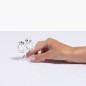 DECORAZIONE COPPIA DI GUFI SWAROVSKI DECORAZIONE COPPIA DI GUFI SWAROVSKI