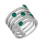 ANELLO CREATIVITY VERDE RODIO M55 DONNA SWAROVSKI ANELLO CREATIVITY VERDE RODIO M55 DONNA SWAROVSKI