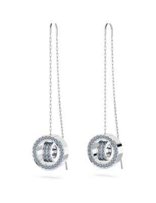 ORECCHINI PENDENTI HOLLOW ANELLO CONCATENATO DONNA SWAROVSKI 