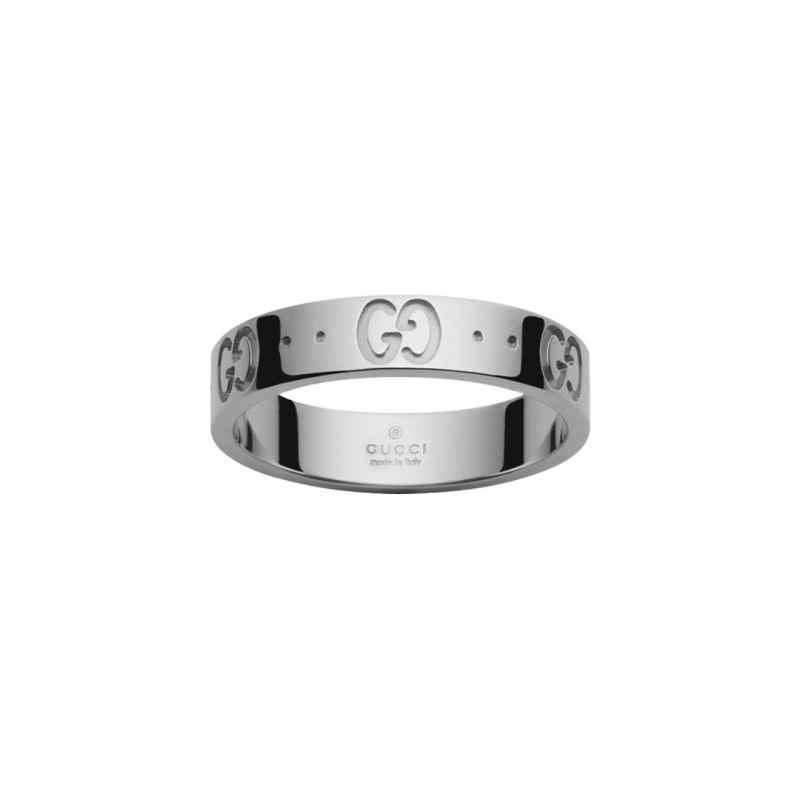 ANELLO ORO BIANCO 18 CARATI 8 DONNA GUCCI ICON ANELLO ORO BIANCO 18 CARATI 8 DONNA GUCCI ICON