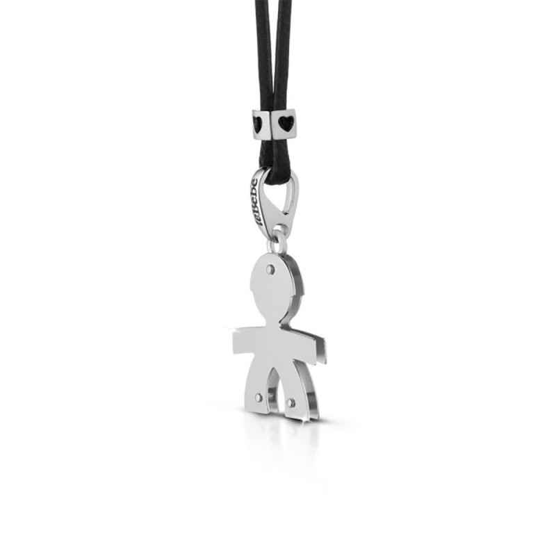 COLLANA CIONDOLO BIMBO ORO BIANCO I CLASSICI LE BEBE'