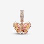 CHARM PENDENTE FARFALLA ARANCIONE E ROSA DONNA PANDORA CHARM PENDENTE FARFALLA ARANCIONE E ROSA DONNA PANDORA