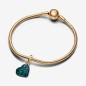 CHARM PENDENTE CUORE OPALE VERDE E BLU PANDORA