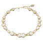 COLLANA BIANCA PLACCATA COLOR ORO DONNA SWAROVSKI COLLANA BIANCA PLACCATA COLOR ORO DONNA SWAROVSKI