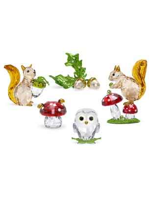 DECORAZIONE IDYLLIA SCOIATTOLO E GHIANDA SWAROVSKI 5683617 SWAROVSKI