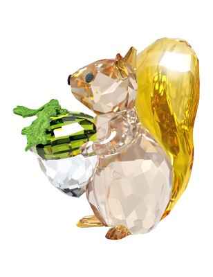 DECORAZIONE IDYLLIA SCOIATTOLO E GHIANDA SWAROVSKI 5683617 SWAROVSKI