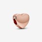 CHARM CUORE PLACCATO ORO ROSA DONNA PANDORA 
