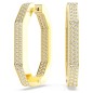 ORECCHINI CERCHIO DEXTERA FORMA OTTAGONALE SWAROVSKI