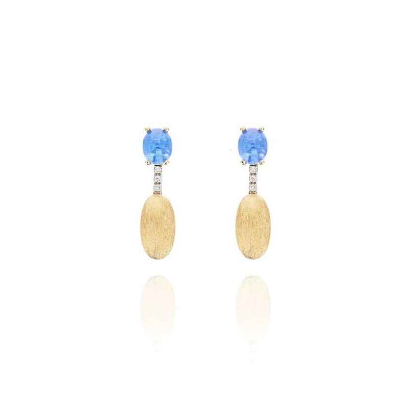ORECCHINI PENDENTI TOPAZIO LONDON BLU DONNA NANIS ORECCHINI PENDENTI TOPAZIO LONDON BLU DONNA NANIS
