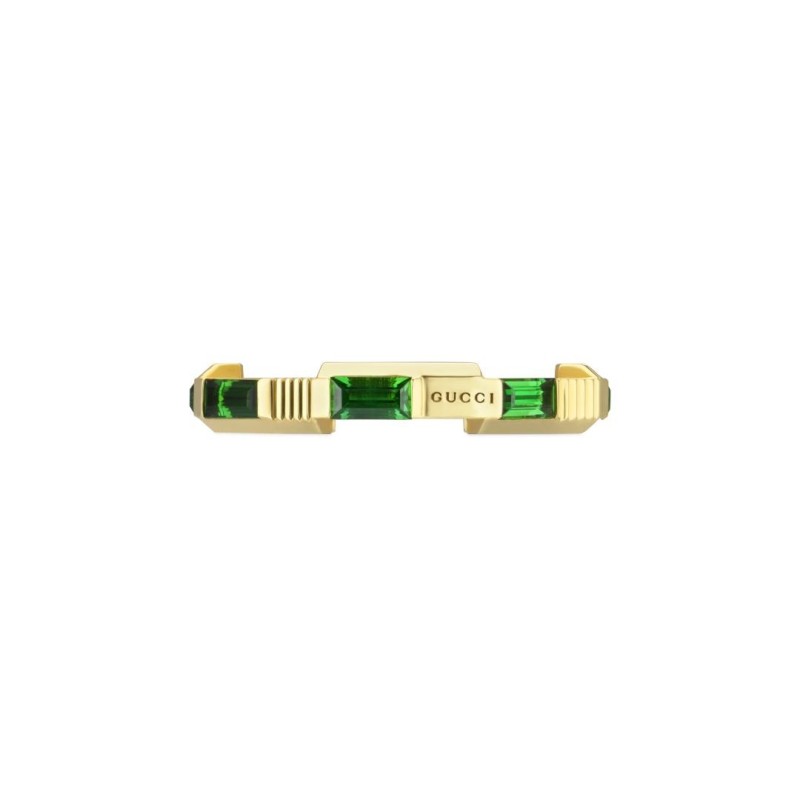 ANELLO ORO GIALLO TORMALINA VERDE 14 DONNA GUCCI LINK TO LOVE ANELLO ORO GIALLO TORMALINA VERDE 14 DONNA GUCCI LINK TO LOVE
