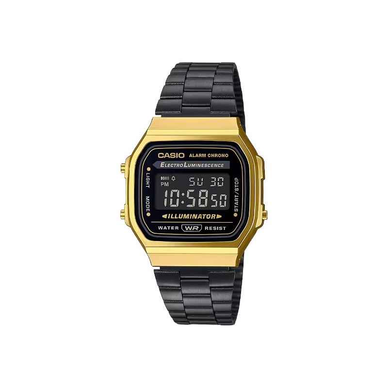 OROLOGIO ICONIC DIGITALE NERO E ORO UOMO-DONNA CASIO VINTAGE OROLOGIO ICONIC DIGITALE NERO E ORO UOMO-DONNA CASIO VINTAGE