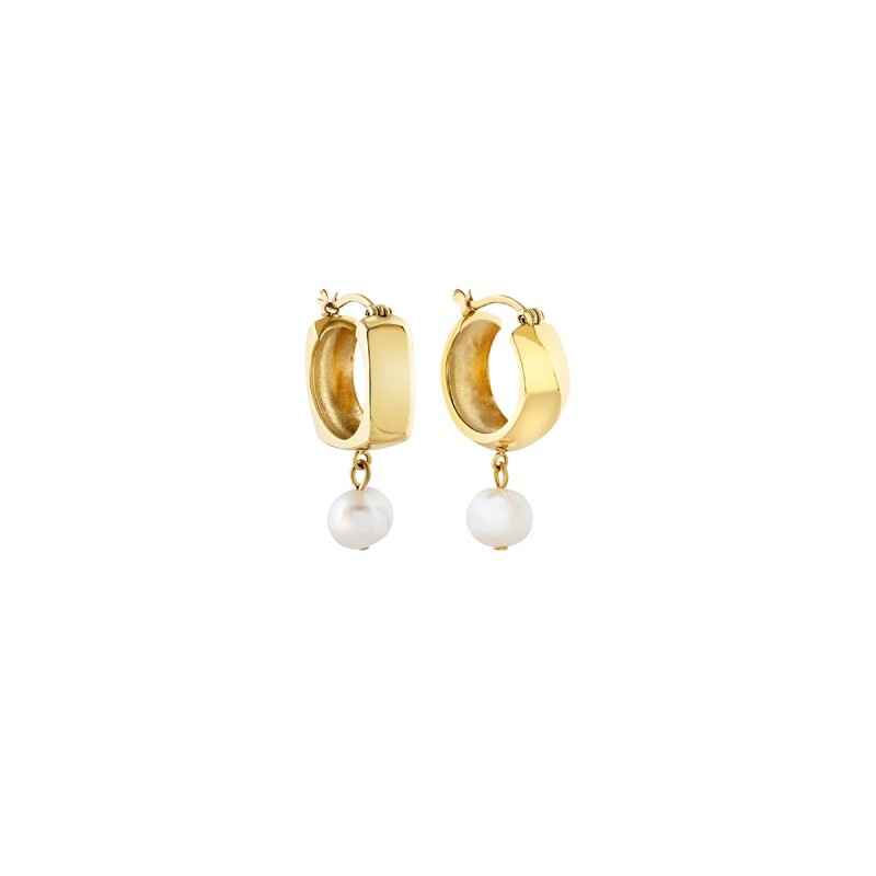 ORECCHINI CERCHIO TETRA IP GOLD DONNA BREIL 