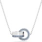 COLLANA PENDENTE DEXTERA ANELLO CONCATENATO BLU DONNA SWAROVSKI COLLANA PENDENTE DEXTERA ANELLO CONCATENATO BLU DONNA SWAROVSKI