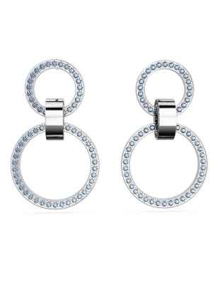 ORECCHINI CERCHI DONNA SWAROVSKI DEXTERA 5663503 SWAROVSKI