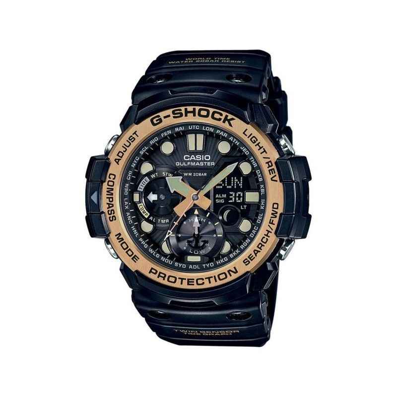 OROLOGIO GULFMASTER NERO ORO UOMO CASIO G-SHOCK OROLOGIO GULFMASTER NERO ORO UOMO CASIO G-SHOCK