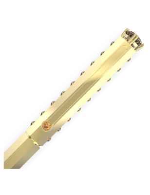PENNA SFERA GIALLO PLACCATO COLOR ORO SWAROVSKI 5634417 SWAROVSKI