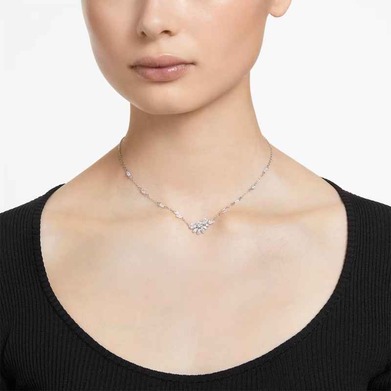 COLLANA PENDENTE FIORE DONNA SWAROVSKI GEMA COLLANA PENDENTE FIORE DONNA SWAROVSKI GEMA