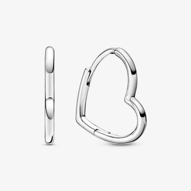 ORECCHINI CERCHI CUORI ASIMMETRICI DONNA PANDORA ORECCHINI CERCHI CUORI ASIMMETRICI DONNA PANDORA