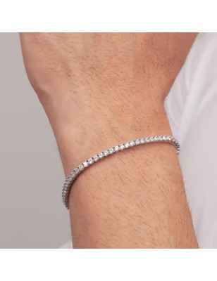 BRACCIALE TENNIS ZIRCONI BIANCHI UOMO MORELLATO  SATN01 MORELLATO
