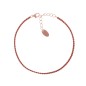 BRACCIALE TENNISMANIA ROSATO ZIRCONI ARANCIONI AMEN