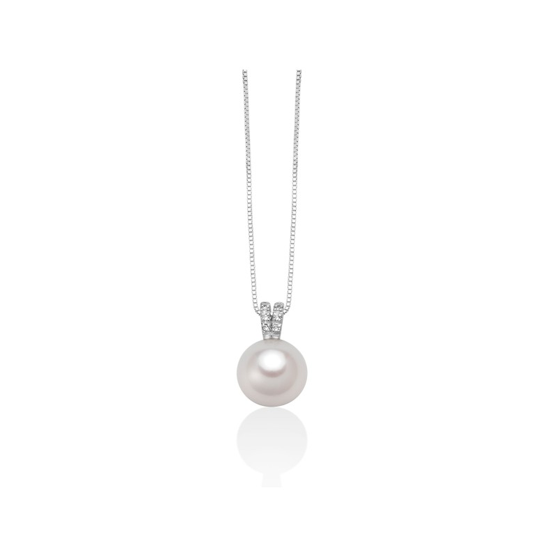 COLLANA PERLA ORIENTE 8-8,5MM DIAMANTI DONNA MILUNA LE PERLE COLLANA PERLA ORIENTE 8-8,5MM DIAMANTI DONNA MILUNA LE PERLE