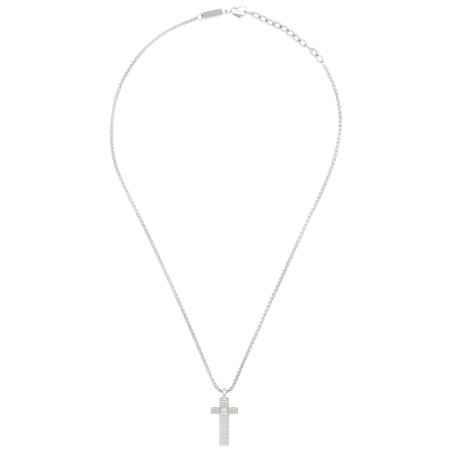 COLLANA ACCIAIO ZIRCONE TAG AND CROSS UOMO BREIL  TJ3229 BREIL