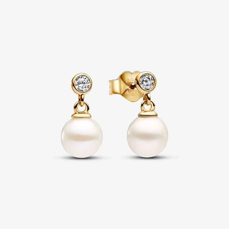 ORECCHINI PENDENTI PERLE PUNTI LUCE DONNA PANDORA TIMELESS