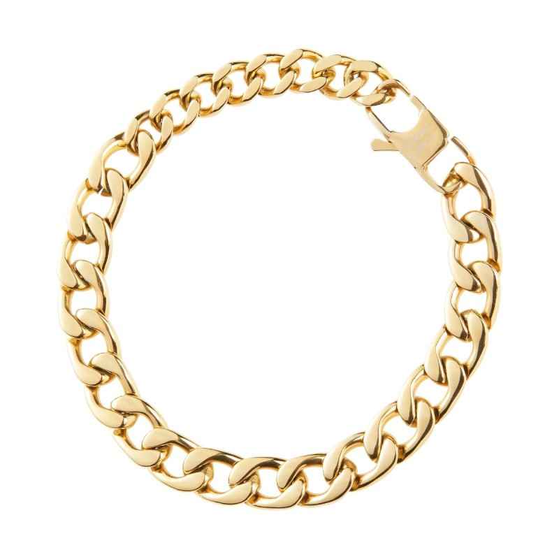 BRACCIALE BLOCK CHAINS IN ACCIAIO IP GOLD UOMO BREIL BRACCIALE BLOCK CHAINS IN ACCIAIO IP GOLD UOMO BREIL