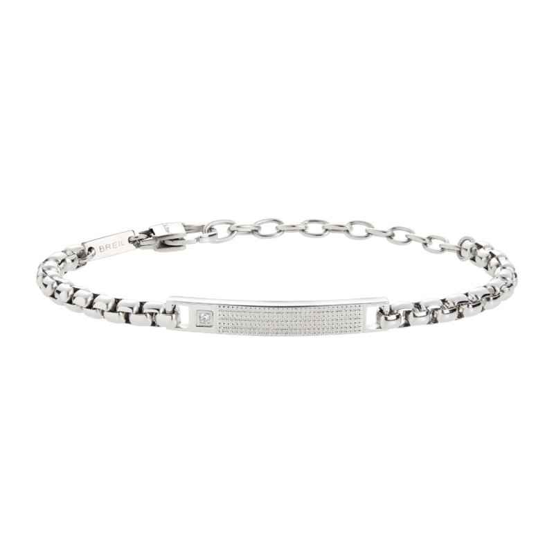 BRACCIALE IN ACCIAIO E CUBIC ZIRCONIA UOMO BREIL BRACCIALE IN ACCIAIO E CUBIC ZIRCONIA UOMO BREIL