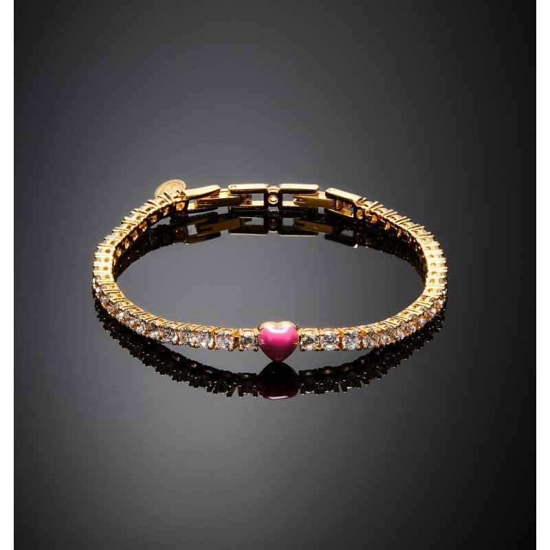 BRACCIALE TENNIS CHIARA FERRAGNI CUORICINO FUCSIA