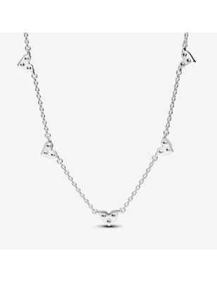 COLLANA CUORI CON TRE PIETRE DONNA PANDORA  393160C01-45 PANDORA