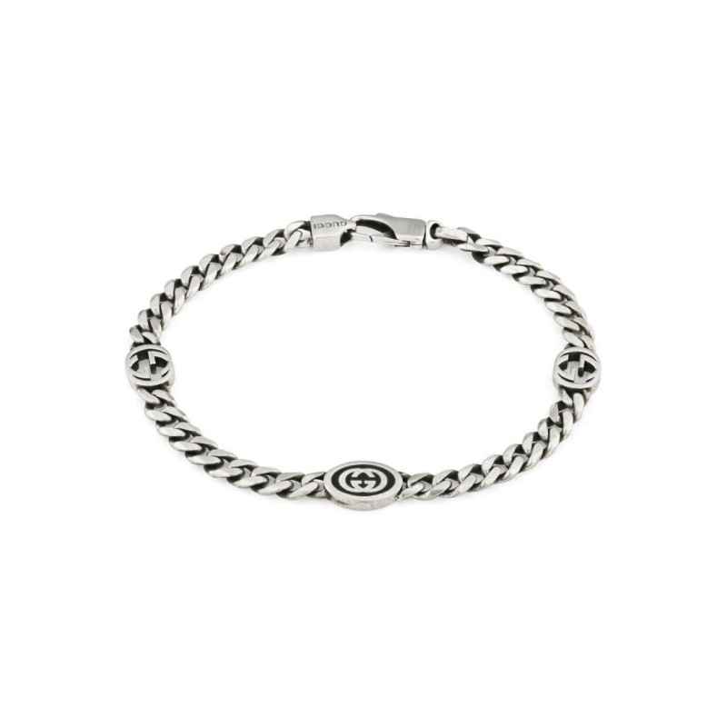 BRACCIALE LOGO GG 18CM UOMO-DONNA GUCCI INTERLOCKING G BRACCIALE LOGO GG 18CM UOMO-DONNA GUCCI INTERLOCKING G