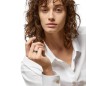 ANELLO IN ARGENTO SMALTO NERO M15 DONNA GUCCI INTERLOCKING G ANELLO IN ARGENTO SMALTO NERO M15 DONNA GUCCI INTERLOCKING G