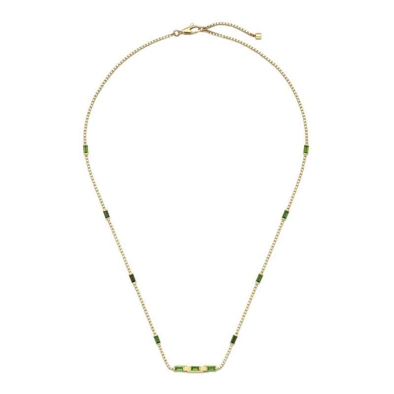 COLLANA ORO GIALLO E TORMALINE VERDI DONNA GUCCI LINK TO LOVE COLLANA ORO GIALLO E TORMALINE VERDI DONNA GUCCI LINK TO LOVE