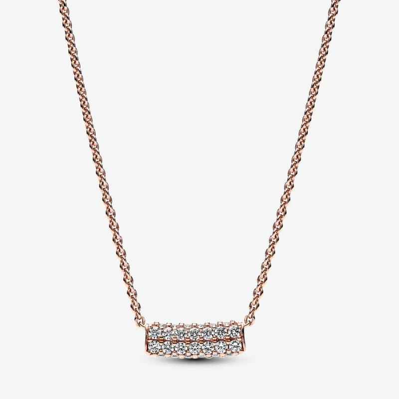 COLLANA PAVE' FASCIA DOPPIA DONNA PANDORA COLLANA PAVE' FASCIA DOPPIA DONNA PANDORA