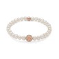 BRACCIALE PERLE BIANCHE ALBERO VITA ROSE DONNA MILUNA BRACCIALE PERLE BIANCHE ALBERO VITA ROSE DONNA MILUNA