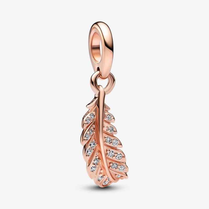 CHARM PENDENTE PIUMA CON PIETRE DONNA PANDORA CHARM PENDENTE PIUMA CON PIETRE DONNA PANDORA