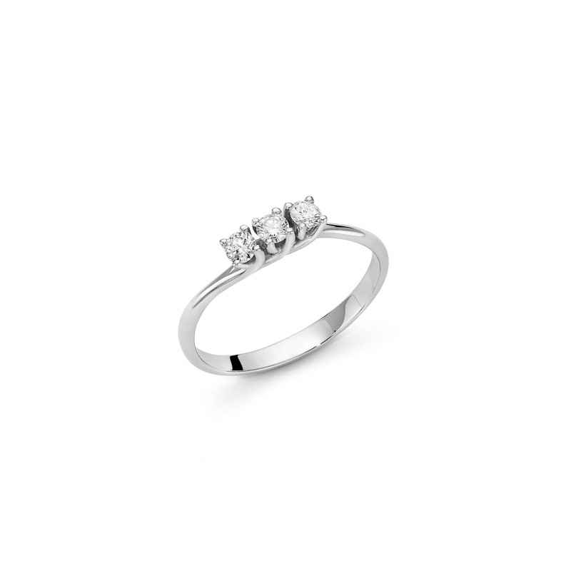 ANELLO TRILOGY ORO BIANCO DONNA MILUNA I DIAMANTI ANELLO TRILOGY ORO BIANCO DONNA MILUNA I DIAMANTI