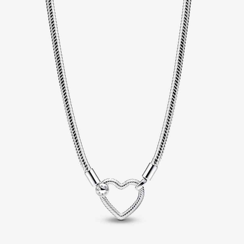 COLLANA MAGLIA SNAKE CHIUSURA A CUORE 45CM DONNA PANDORA COLLANA MAGLIA SNAKE CHIUSURA A CUORE 45CM DONNA PANDORA