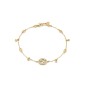 BRACCIALE ORO GIALLO DIAMANTI 0.20 CT DONNA GUCCI INTERLOCKING G