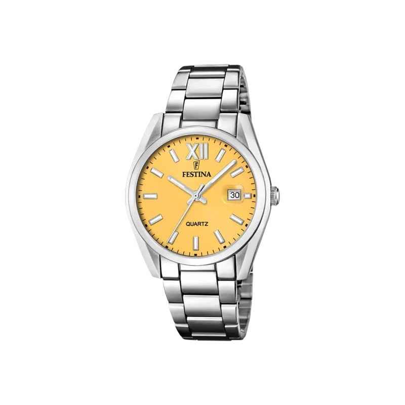 OROLOGIO QUADRANTE GIALLO UOMO FESTINA CLASSICS OROLOGIO QUADRANTE GIALLO UOMO FESTINA CLASSICS