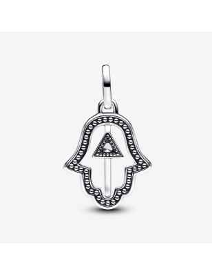 CHARM PENDENTE MEDALLION MANO DI FATIMA DONNA PANDORA 