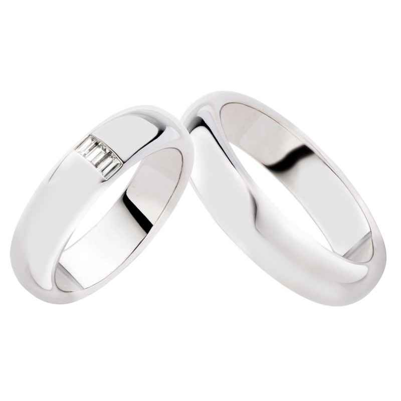 ANELLO FEDE ORO BIANCO DIAMANTI 0.13 DONNA POLELLO ANELLO FEDE ORO BIANCO DIAMANTI 0.13 DONNA POLELLO