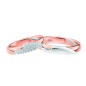 ANELLO FEDE ORO ROSA ORO BIANCO DIAMANTI 0.23 CT DONNA POLELLO ANELLO FEDE ORO ROSA ORO BIANCO DIAMANTI 0.23 CT DONNA POLELLO