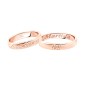 ANELLO ORO ROSA E DIAMANTI CON NOME UOMO-DONNA POLELLO ANELLO ORO ROSA E DIAMANTI CON NOME UOMO-DONNA POLELLO