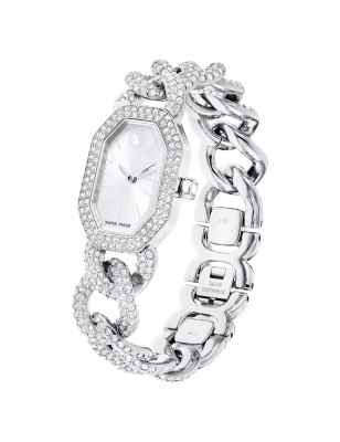 OROLOGIO DEXTERA CHAIN TONO ARGENTATO DONNA SWAROVSKI 