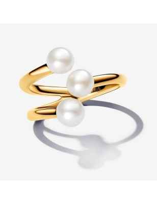 ANELLO TRIPLA FASCIA CON PERLE MIS.58 DONNA PANDORA  163285C01-58 PANDORA